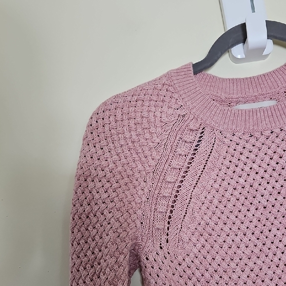 LOFT Soft Pink Textured Sweater - Picture 2 of 9
